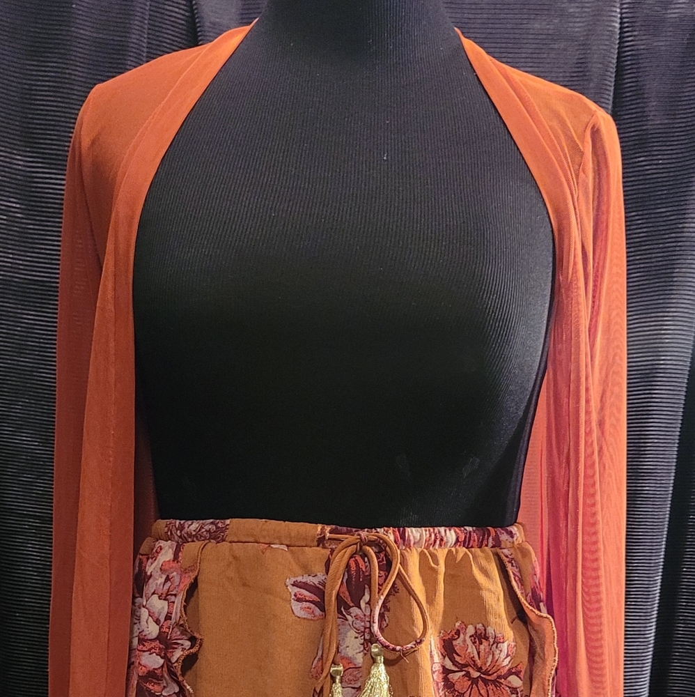 Medium Rust Duster/Cover-up